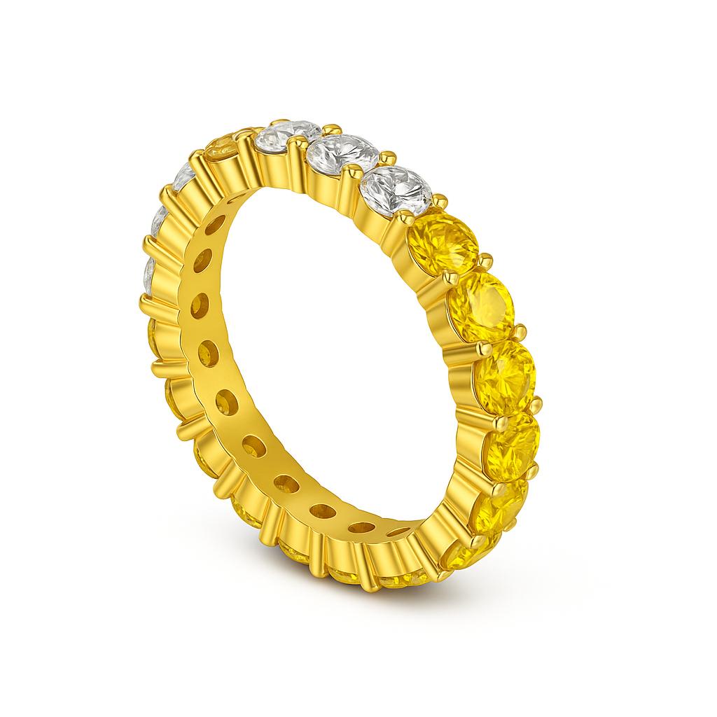 RING AURORA GOLD PLATED